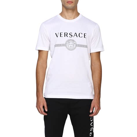 versace white polo|Versace t shirt men price.